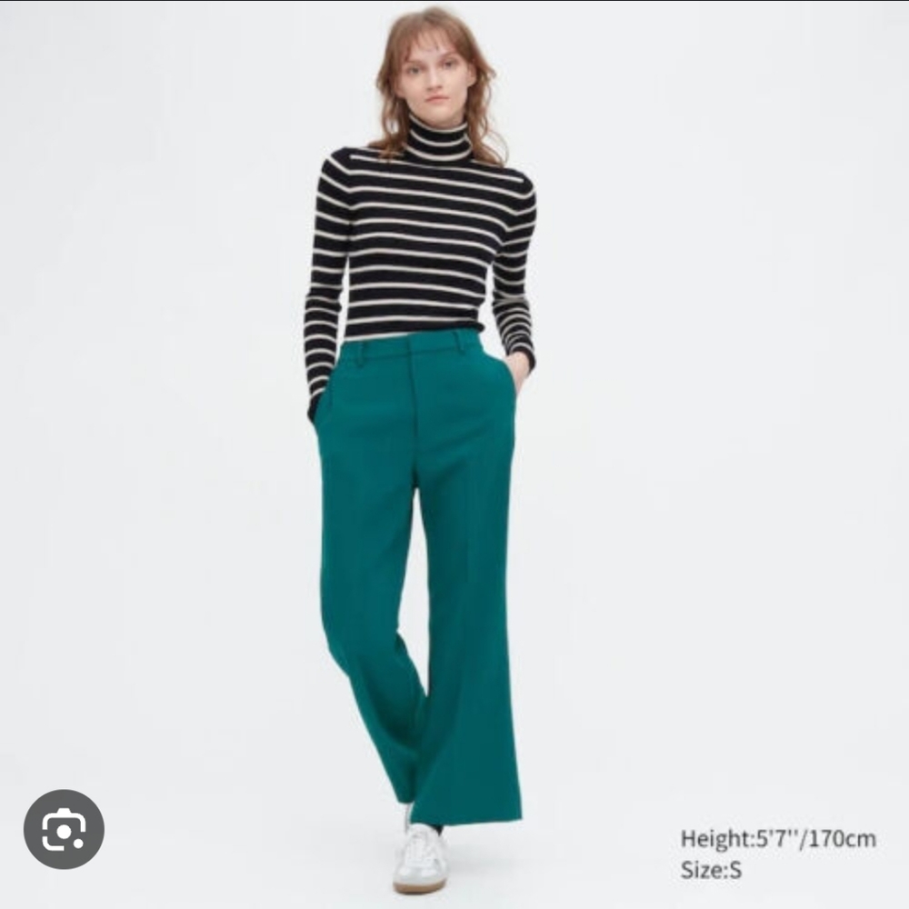 Uniqlo drape flared pants